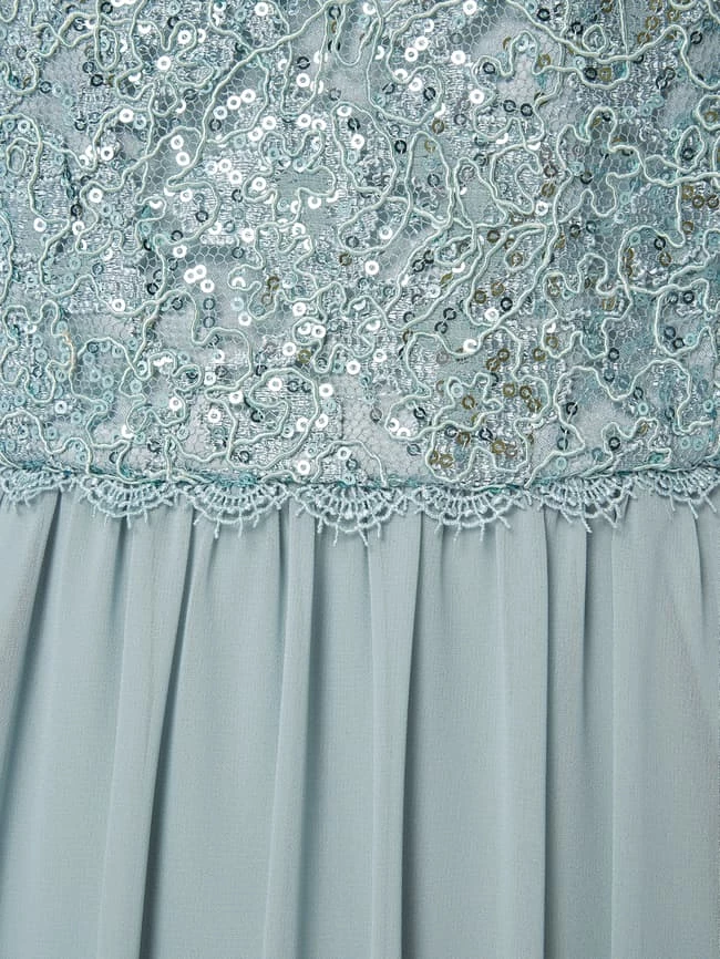 Jake*s Cocktail Abendkleid Mit Pailletten - Schilf 3 Jake*s Cocktail Abendkleid Mit Pailletten - Schilf – Bild 3