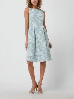 Vila-shop 44 Christian Berg Cocktail Cocktailkleid Mit Kellerfalten - Schilf