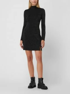 Guess Kleid Mit Effektgarn - Schwarz
