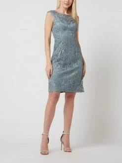 Luxuar Cocktailkleid Mit Zierborten - Grün