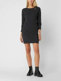 Ragwear Sweatkleid Mit Zierknöpfen Modell 'Menita' - Anthrazit