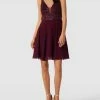 Laona Cocktailkleid Mit Zierbesatz - Bordeaux Rot