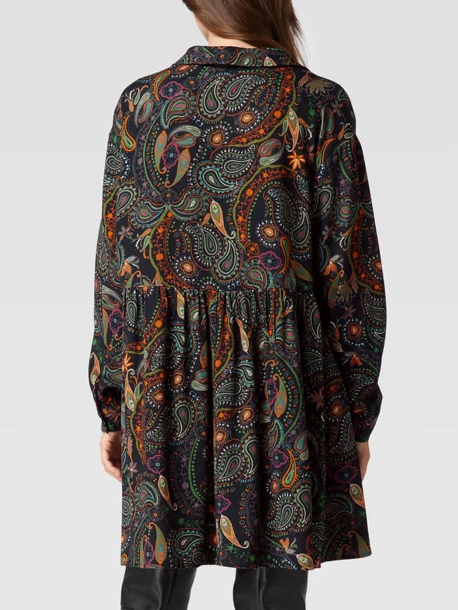 Jake*s Casual Minikleid Mit Paisley-Dessin - Schwarz 5 Jake*s Casual Minikleid Mit Paisley-Dessin - Schwarz – Bild 5