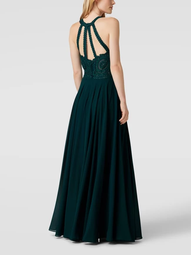 Mascara Midikleid Mit Zierbesatz - Dunkelgrün 5 Mascara Midikleid Mit Zierbesatz - Dunkelgrün – Bild 5