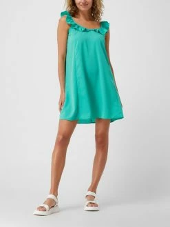 Vila-shop 15 Only Minikleid Mit Volants Modell 'Zora Life' - Grün