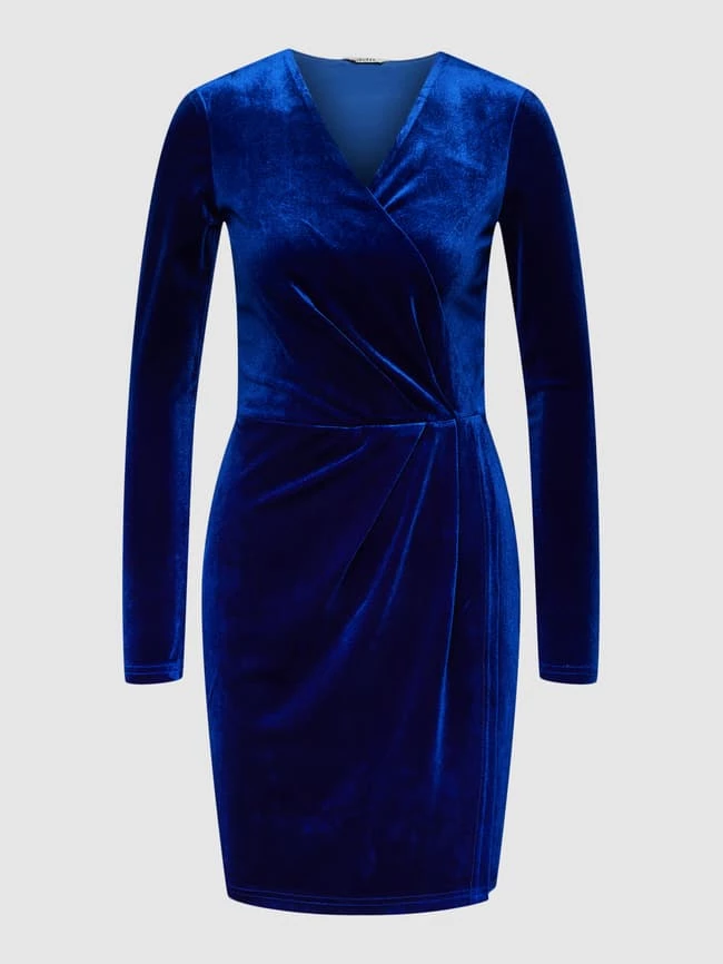 MbyM Kleid Mit V-Ausschnitt Modell 'MADENA' - Royalblau 2 MbyM Kleid Mit V-Ausschnitt Modell 'MADENA' - Royalblau – Bild 2