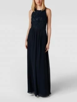 V.M. Abendkleid Mit Pailletten-Besatz - Blau