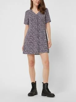 Noisy May Blusenkleid Mit Kurzen Ärmeln Modell 'Joe' - Lila