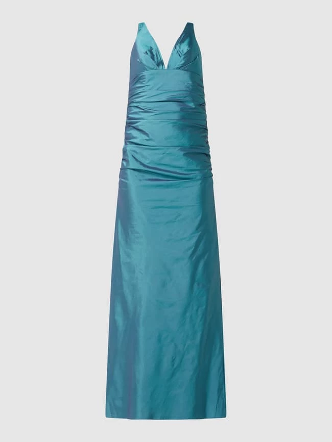 Luxuar Abendkleid Aus Taft - Petrol 2 Luxuar Abendkleid Aus Taft - Petrol – Bild 2
