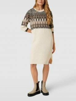 FREE/QUENT Strickkleid Mit Effektgarn Modell 'Kerla' - Beige