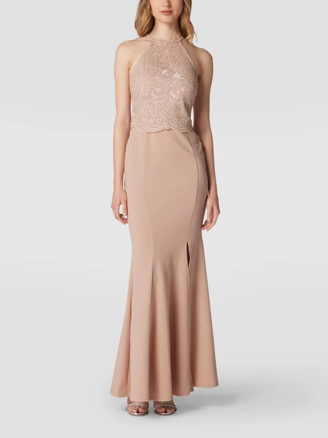 Lipsy Abendkleid Mit Neckholder - Rosé 1 Lipsy Abendkleid Mit Neckholder - Rosé
