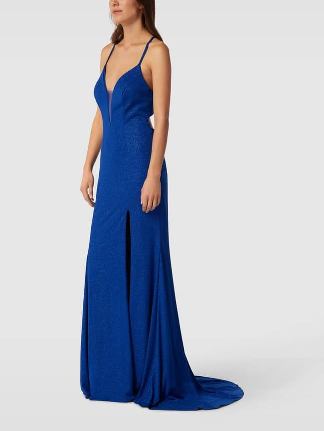 Mascara Abendkleid Mit Tiefem Gehschlitz - Royalblau 4 Mascara Abendkleid Mit Tiefem Gehschlitz - Royalblau – Bild 4