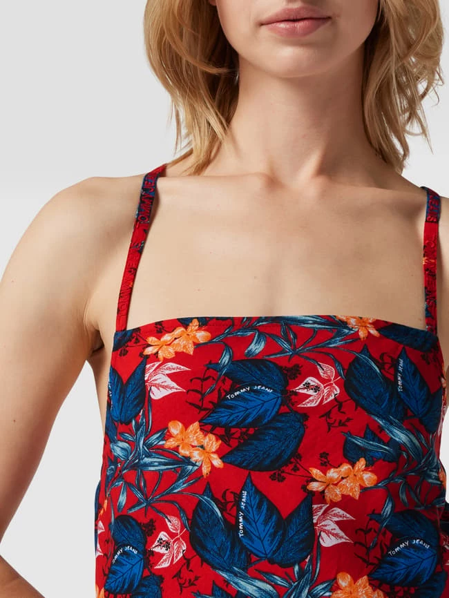 Tommy Jeans Minikleid Mit Floralem Muster - Rot 3 Tommy Jeans Minikleid Mit Floralem Muster - Rot – Bild 3