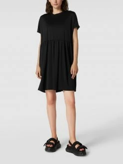 Jake*s Casual T-Shirt-Kleid Mit überschnittenen Ärmeln - Schwarz