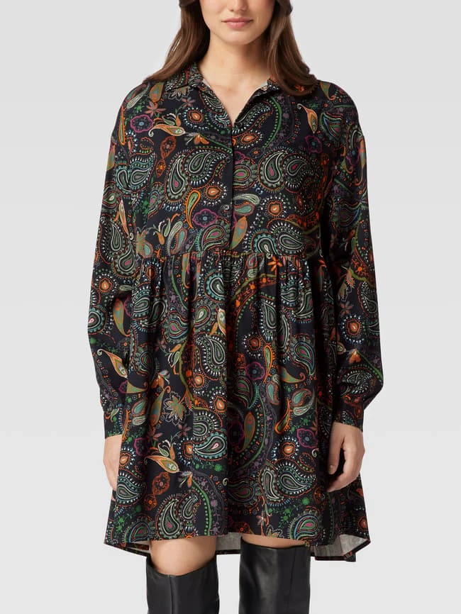 Jake*s Casual Minikleid Mit Paisley-Dessin - Schwarz 4 Jake*s Casual Minikleid Mit Paisley-Dessin - Schwarz – Bild 4