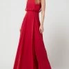 Christian Berg Cocktail Abendkleid Aus Chiffon - Fuchsia