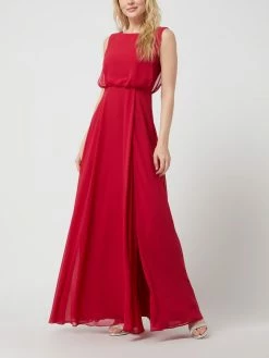 Christian Berg Cocktail Abendkleid Aus Chiffon - Fuchsia