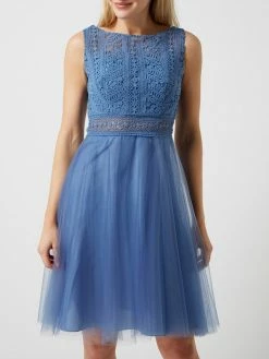 Luxuar Cocktailkleid Aus Mesh Und Spitze - Bleu -Vila-shop 99258ia56sok4dq970s5cchi6h5l0dif70q3ge2985434jig98s42i9jal24el1l6srj0ki9917j6k22693j4oj5ckqmae356csm4d1kc5gjioj274o62oj1cop6ce1p61i64d0