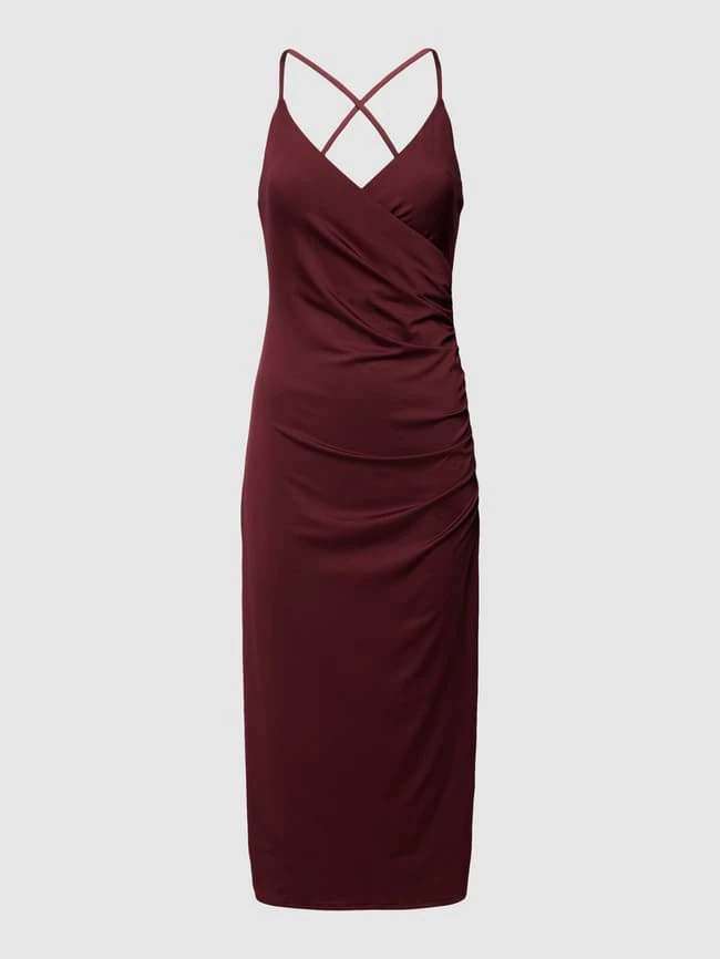 Jake*s Cocktail Cocktailkleid Im ärmellosen Design - Dunkelrot Meliert 2 Jake*s Cocktail Cocktailkleid Im ärmellosen Design - Dunkelrot Meliert – Bild 2