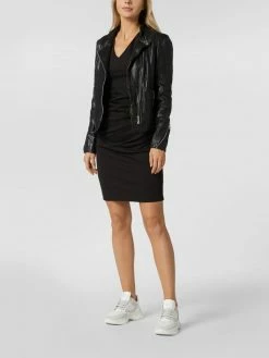 Vila-shop 3 Kaffe Etuikleid Mit Drapierten Falten - Schwarz