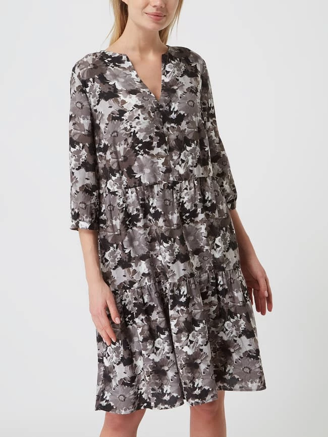 Montego Kleid Aus Viskose - Schwarz 4 Montego Kleid Aus Viskose - Schwarz – Bild 4