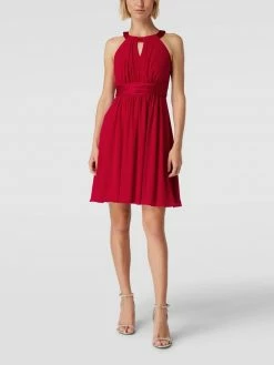 Jake*s Cocktail Cocktailkleid Mit Amerikanischem Ausschnitt - Rot