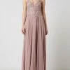 Mascara Abendkleid Mit Pailletten - Mauve