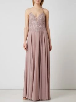 Mascara Abendkleid Mit Pailletten - Mauve