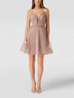 Laona Cocktailkleid In Minilänge Mit Herzausschnitt - Rosé