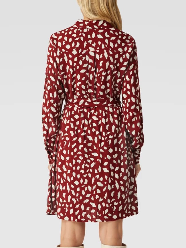 Vila Hemdblusenkleid Mit Allover-Muster Modell 'Vipaya' - Rostrot 5 Vila Hemdblusenkleid Mit Allover-Muster Modell 'Vipaya' - Rostrot – Bild 5