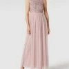 LACE & BEADS Abendkleid Mit Paillettenbesatz - Rosa