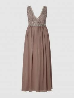 My Mascara Curves PLUS SIZE Abendkleid Aus Tüll Und Chiffon - Mauve