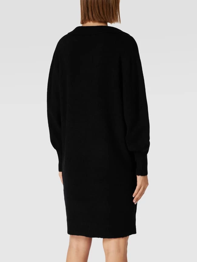 Kaffe Knielanges Kleid Mit V-Ausschnitt Modell 'Wendy' - Schwarz 5 Kaffe Knielanges Kleid Mit V-Ausschnitt Modell 'Wendy' - Schwarz – Bild 5