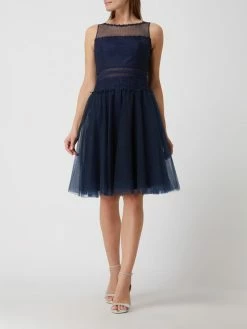 Vila-shop 30 Luxuar Cocktailkleid Aus Tüll - Dunkelblau
