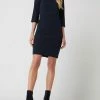 ICHI Kleid Mit 3/4-Arm Modell 'Kate' - Dunkelblau