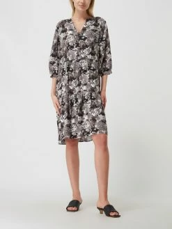 Montego Kleid Aus Viskose - Schwarz