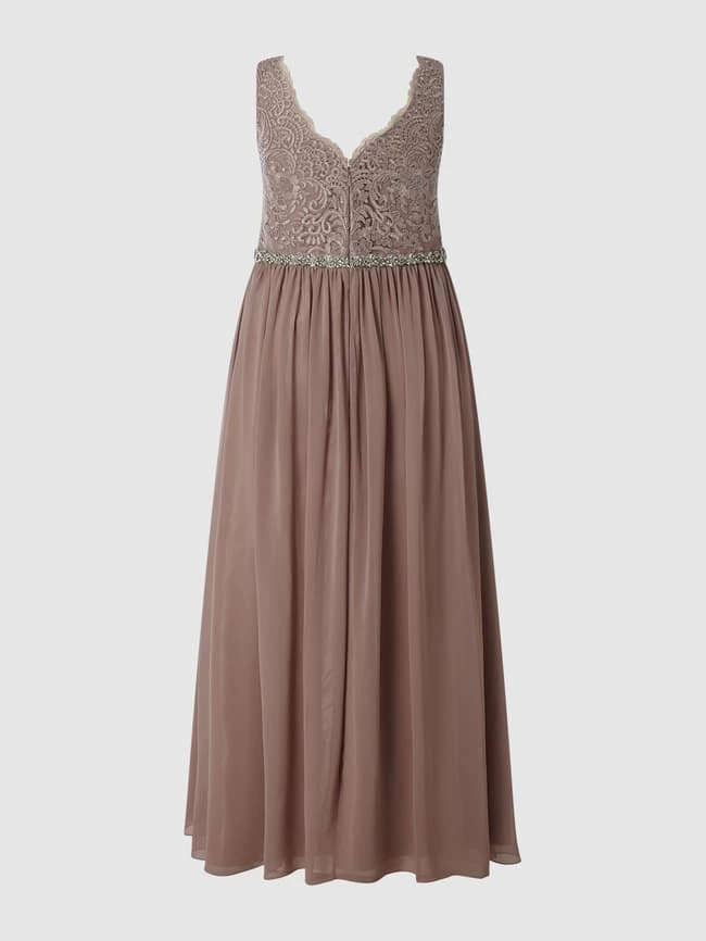 My Mascara Curves PLUS SIZE Abendkleid Aus Tüll Und Chiffon - Mauve 4 My Mascara Curves PLUS SIZE Abendkleid Aus Tüll Und Chiffon - Mauve – Bild 4