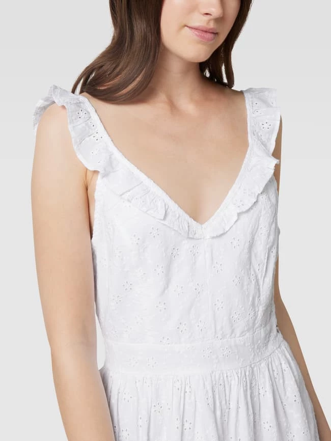 Guess Minikleid Mit Floralem Lochstickmuster - Weiß 3 Guess Minikleid Mit Floralem Lochstickmuster - Weiß – Bild 3