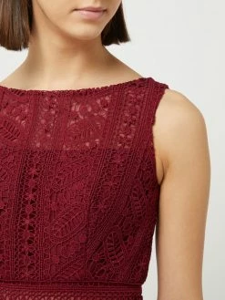 Luxuar Cocktailkleid Aus Mesh Und Spitze - Bordeaux Rot -Vila-shop a15j6cib8l1koe2m618jcjik9d34udqg8p1kuk1napb4mkac69aj8jaga514uiid8sokskhn6h134ja1753j8c36c9gjid326orm4e1kc5j64e1pc8om2cb16oo64p1ncgo6ccg
