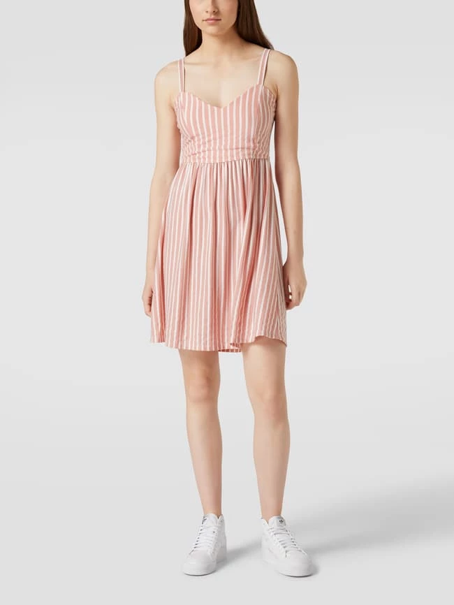 Only Minikleid Mit Streifenmuster - Altrosa 1 Only Minikleid Mit Streifenmuster - Altrosa