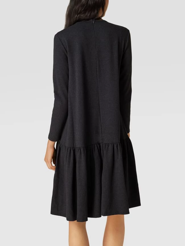 Weekend Max Mara Knielanges Kleid Mit Volantsaum Modell 'SAURO' - Anthrazit 5 Weekend Max Mara Knielanges Kleid Mit Volantsaum Modell 'SAURO' - Anthrazit – Bild 5