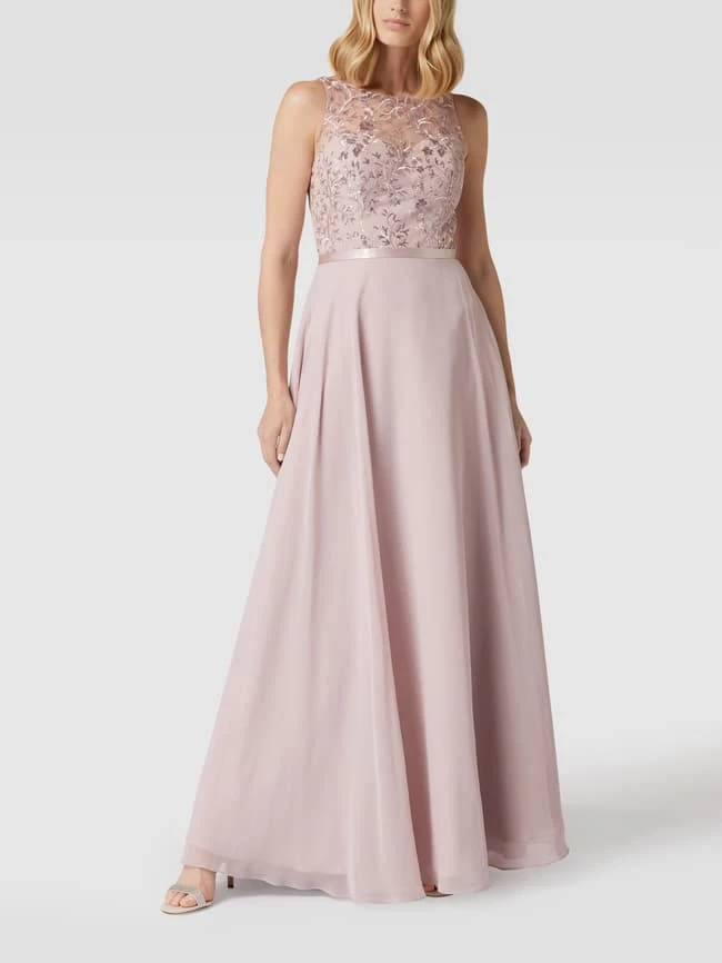 Luxuar Abendkleid Mit Paillettenbesatz - Mauve 1 Luxuar Abendkleid Mit Paillettenbesatz - Mauve
