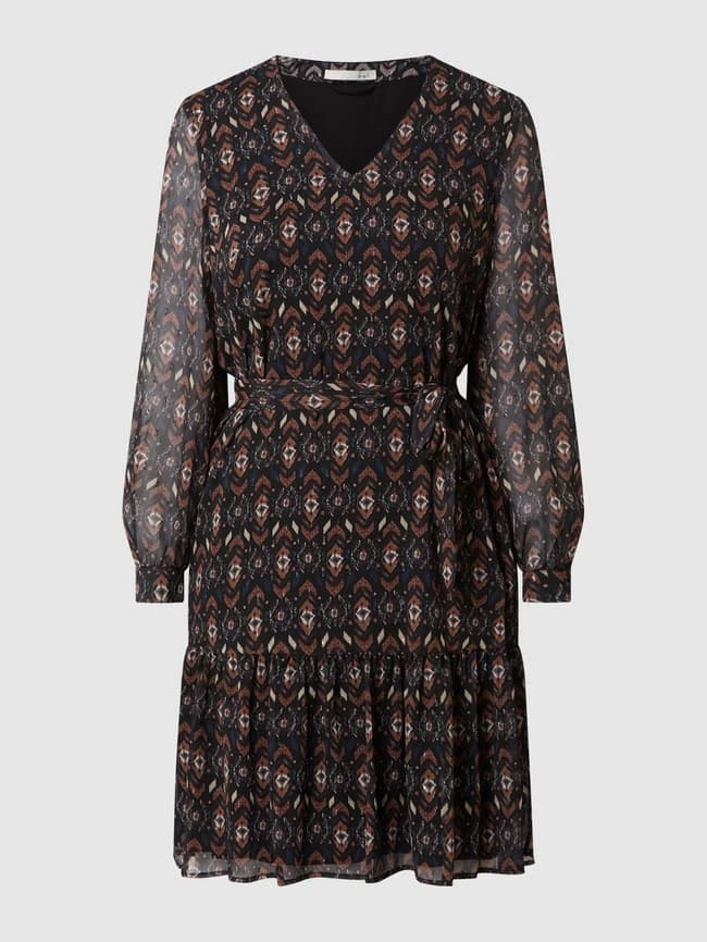 Oui Kleid Mit Effektgarn - Schwarz 2 Oui Kleid Mit Effektgarn - Schwarz – Bild 2