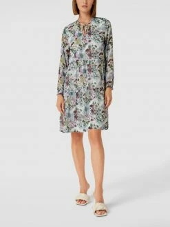 Montego Knielanges Kleid Mit Allover-Muster - Grün