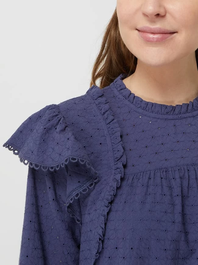 Atelier Reve Kleid Mit Lochstickerei Modell 'Irestee' - Blau 3 Atelier Reve Kleid Mit Lochstickerei Modell 'Irestee' - Blau – Bild 3