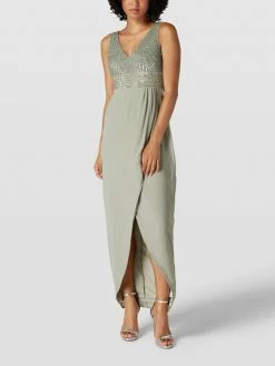LACE & BEADS Abendkleid Mit Paillettenbesatz - Mint