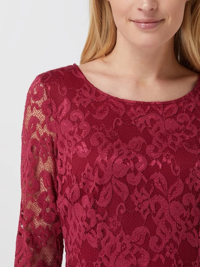 Vera Mont Cocktailkleid Aus Floraler Spitze Und Chiffon - Kirschrot 3 Vera Mont Cocktailkleid Aus Floraler Spitze Und Chiffon - Kirschrot – Bild 3