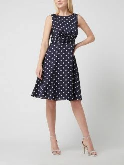 Christian Berg Cocktail Cocktailkleid Aus Satin - Marineblau