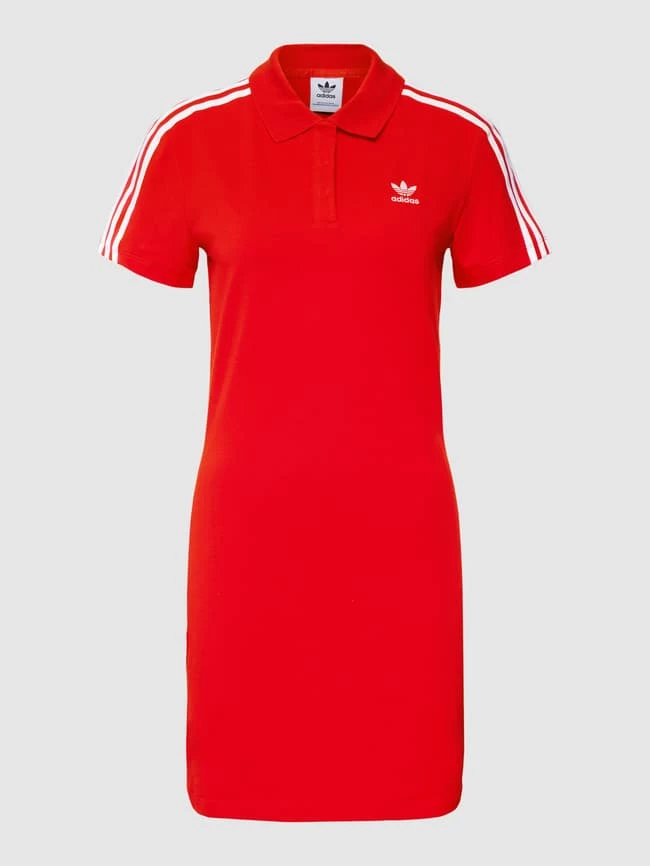 Adidas Originals T-Shirt-Kleid Mit Knopfleiste - Rot 2 Adidas Originals T-Shirt-Kleid Mit Knopfleiste - Rot – Bild 2