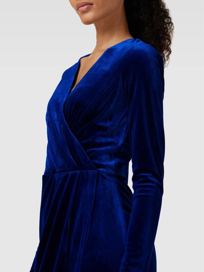 MbyM Kleid Mit V-Ausschnitt Modell 'MADENA' - Royalblau 3 MbyM Kleid Mit V-Ausschnitt Modell 'MADENA' - Royalblau – Bild 3